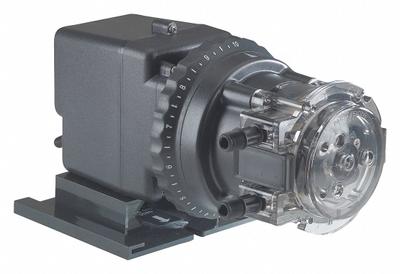 STENNER Peristaltic Chemical Metering Pump: 120V AC, 1/30 hp HP, 3 gpd Max. Flow Rate - Adjustable Flow Peristaltic Chemical Metering Pumps