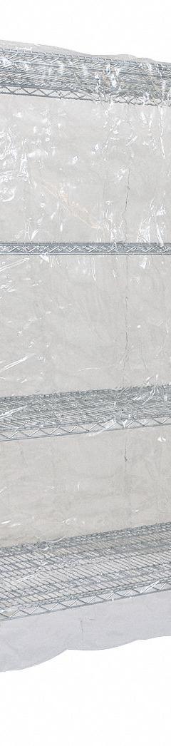 EAGLE GROUP Utility Cart Cover: Clear, Vinyl, Zipper, 72 in Wd, 54 in Ht, 24 in Dp (MPN CZ-54-2472-T). Key specifications — attr1343422: DTSC2436S; attr1343424: EAGLE GROUP.