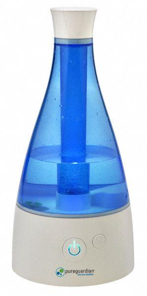 PUREGUARDIAN Portable Humidifier: Ultrasonic, 0.5 gal Daily Humidification Output, Cool - Cool Mist Ultrasonic Portable Humidifiers