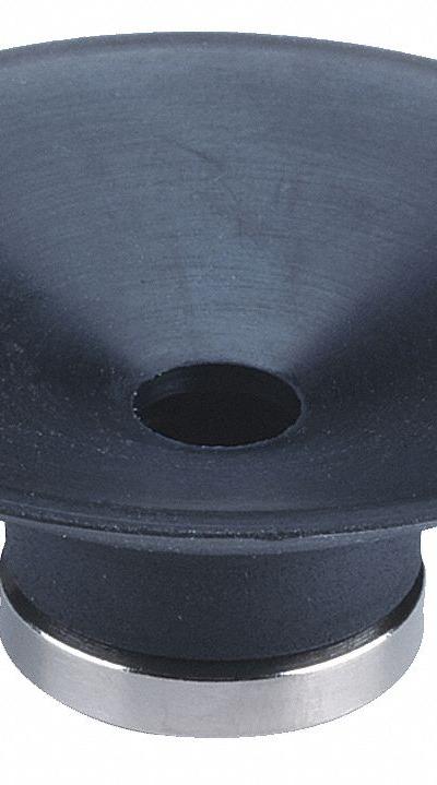 SMC Vacuum Pad: Flat, w/o Adapter, 40 mm Pad Dia, Urethane Rubber, Brown, 60A - Flat Type Automotive & Industrial Vacuum Pads