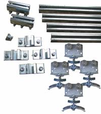 GLEASON Festoon System Kit: C-Rail, 70 ft – 70 ft, 79 ft Min Cable/Hose Required, Round (MPN RCG28107). Key specifications — Brand: GLEASON; Compatible Cable Type: Round; Included Components: C Track; Track Type: C-Rail.