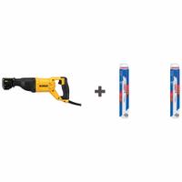 DEWALT Reciprocating Saw: 12 A Current, 1 1/8 in Stroke Lg, 2,900 stroke/min Max. Strokes per Minute (MPN DWE305/20578818R/20578818R). Key specifications — attr1170485: DEWALT; attr1170490: Shoe Not Adjustable; attr1170491: Full-Size.
