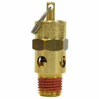 CONTROL DEVICES Pneumatic Safety Valve: Hard Seat, 1/4 in (M)NPT Inlet (In.), Brass, Brass (MPN SA25-1A215). Key specifications — attr291993: Hard Seat; attr291998: Brass; attr292009: Brass; attr294753: CONTROL DEVICES.