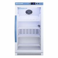 ACCUCOLD Vaccine Refrigerator: 2.83 cu ft, Upright, 2°C to 8°C, 22 5/8 in Overall Dp, Swing, 1 Doors (MPN ARG31PVBIADA). Key specifications — Door Opening Style: Right; Color: White; Alarm Type: Temperature; Manufacturer Part Number: ARG31PVBIADA; Brand: ACCUCOLD; Product Type: Vaccine Refrigerator; Door Type: Swing; Refrigerant Type: R-600a.