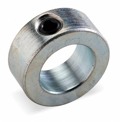 Dayton Shaft Collar: 1-Piece, Set Screw, 1 5/8 in Bore Dia, 2 1/2 in Collar Outside Dia - Steel Shaft Collars