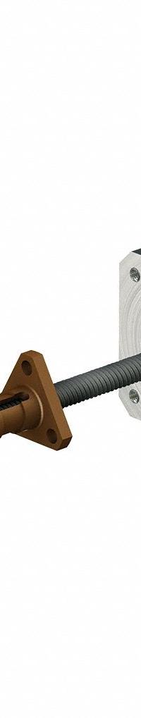 PBC LINEAR Precision Lead Screw: Lead Screw Assembly, Anti-Backlash, PTFE, Stainless Steel, 300, B (MPN LSR1005T-0400-TCF-140-NNN-N). Key specifications — Motor IP Rating: IP40; Motor Length: 36.0 mm; Nut Shape: Triangle; Nut Type: Anti-Backlash; Phase: 2; Rated Current: 1.5 A; Steps per Revolution: 200; Brand: PBC LINEAR.
