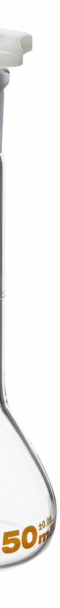 UNITED SCIENTIFIC SUPPLIES INC Glass Flasks: 50 mL, Colorless, Round, A, +/-0.08 mL (MPN FGWM050). Key specifications — Shape: Round; Tolerance: +/-0.08 mL; Body Color: Colorless; Brand: UNITED SCIENTIFIC SUPPLIES INC; Compatible with Stopper Size: 14/23; USP Specification: Type I.