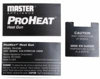 MASTER APPLIANCE Label 220V: For PH-2100, Fits Master Appliance Brand (MPN 35024). Key specifications — attr424376: Label 220V; attr325163: MASTER APPLIANCE; attr314577: PH-2100; attr314578: Master Appliance.