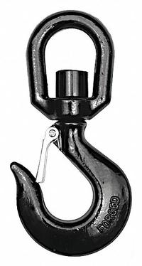 DAYTON Slip Hook: 3,000 lb Working Load Limit, 80 Hook Grade, Alloy Steel, 1/2 in Material Thick (MPN 1DNH7). Key specifications — Color: Black; Brand: DAYTON; Visual Indicator Markings: None.