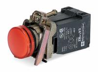 SCHNEIDER ELECTRIC Pilot Light: 22 mm Panel Mounting Size, Red, Incandescent, XB4 Series (MPN XB4BV34). Key specifications — Series: XB4; Brand: SCHNEIDER; Includes Push-To-Test: No Push-To-Test Included.