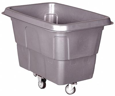 GRAINGER Cube Truck: 14 cu ft, 300 lb, 45 in L x 32 in W x 33 1/2 in H, (2) Rigid/(2) Swivel - High-Maneuverability Cube Trucks