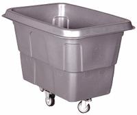 GRAINGER Cube Truck: 14 cu ft, 300 lb, 45 in L x 32 in W x 33 1/2 in H, (2) Rigid/(2) Swivel, Gray (MPN 36FK93). Key specifications — Manufacturer Part Number: 36FK93; Brand: GRAINGER; Caster/Wheel Configuration: (2) Swivel; Color: Gray.