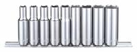 WESTWARD Socket Set: 3/8 in Drive, 9 Piece, 6-Point, SAE, 1/4 in to 5/8 in (MPN 53PN39). Key specifications — attr1224269: 3/8 in; attr1204685: Tether Ready; attr1204650: 1/4 in to 5/8 in; attr1204673: Socket Bits Not Included; attr1204688: WESTWARD; attr1206170: Deep Sockets.