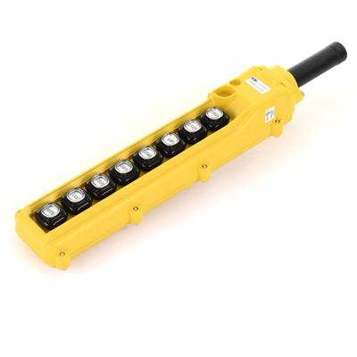 KH INDUSTRIES Pendant Control Station: (8) Push Buttons, 1NO, No Legend, NEMA 4/4X - Push-Button Pendants