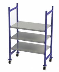 UNEX FLOW CELL Bulk Storage Rack: 52 in x 28 in x 72 in, Flat, 3 Shelves, Steel (MPN FCMFS52283). Key specifications — Brand: UNEX FLOW CELL; Decking Material: Steel.
