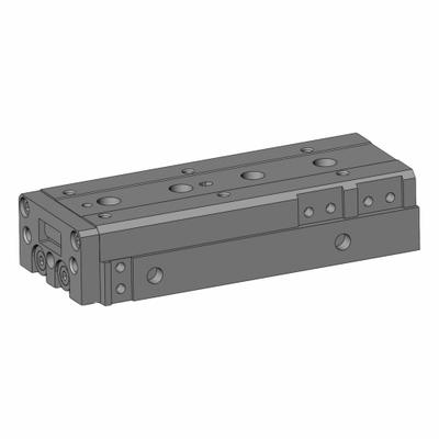 SMC Air Slide Table: 50 mm Stroke Lg, 8 mm Bore Dia, Mfr Part # MXS8L-50, MXSL Series - Pneumatic Slide Tables