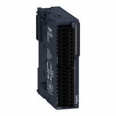 SCHNEIDER ELECTRIC Discrete Input Module: (16) Discrete In (MPN TM3DI16). Key specifications — Manufacturer Part Number: TM3DI16; Power Required: 24V DC; Product Type: Discrete Input Module; Series: M262; Mounting Style: Panel; Number and Type of Inputs: (16) Discrete.
