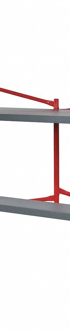 METALTECH Scaffold: Steel, 11.8 in to 6.3 ft, 58.3 in x 8.8 in, 1,000 lb Load Capacity (MPN I-BM6S). Key specifications — Brand: METALTECH; Height Adjustability: Fixed Height; Included Components: (4) Locking Pins.