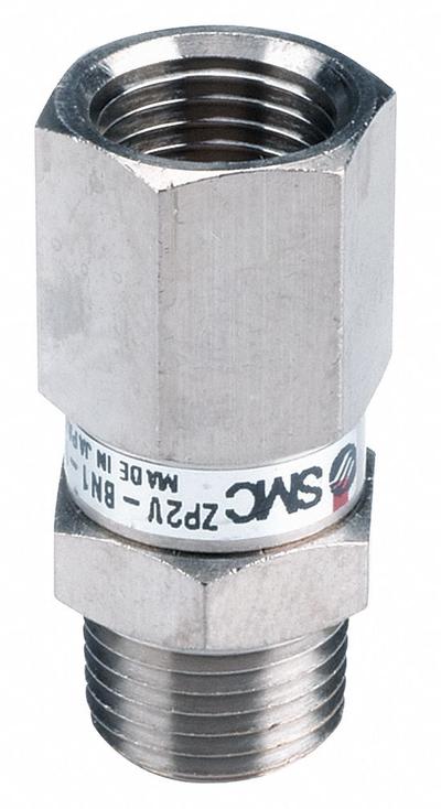 SMC Vacuum Saving Valve: 16 lpm Min Flow Rate, 100 kPa, 12 mm Hex Size, 26.5 mm Overall Lg - Vacuum Saving Valves