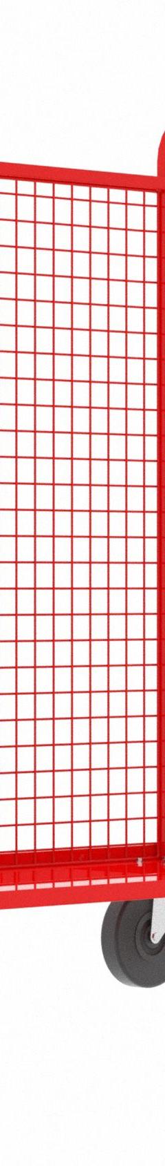 VALLEY CRAFT Cage Cart: 2,000 lb, Overall Dim. 57 in L x 30 in W x 68 in H, Rubber, Red (MPN F89256VCRD). Key specifications — Caster/Wheel Configuration: (2) Swivel; Color: Red; Brand: VALLEY CRAFT.