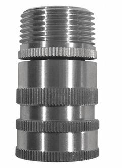 SANI-LAV Quick Connect Hose Adapter: Stainless Steel, Stainless, 2 in Overall Lg, GHT (MPN N28S). Key specifications — Inlet Connection Type: GHT; Brand: SANI-LAV; Color/Finish: Stainless; Includes: Quick Disconnect; Material: Stainless Steel; Product Type: Hose Adapter.