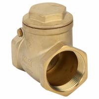 APPROVED VENDOR Swing Check Valve: Swing, Inline Valve Body, 1 1/2 in Pipe Size, FNPT x FNPT, Brass (MPN 6VDT7). Key specifications — Brand: APPROVED VENDOR.