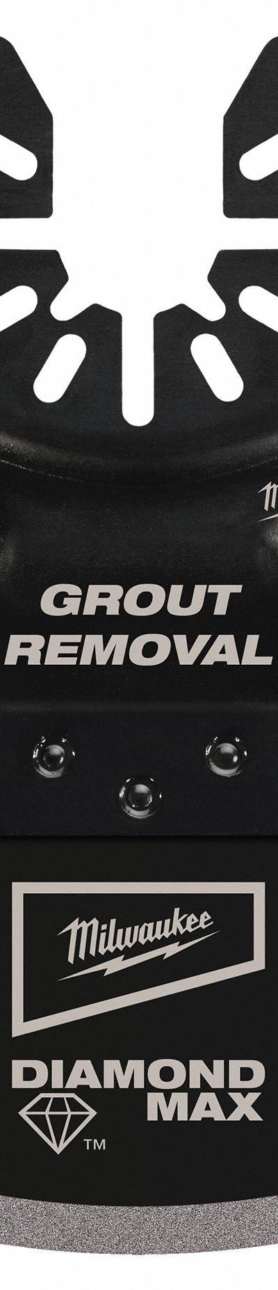MILWAUKEE Oscillating Scraper Blade: Grout Removal - Open-Back Universal OIS Mounted Blades