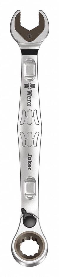 WERA Combination Wrench: Alloy Steel, Nickel Chrome, 15/32 in Head Size, 6 5/8 in Overall Lg, Offset (MPN 05020067001). Key specifications — attr309600: 15/32 in; attr309611: Nickel Chrome; attr309610: Alloy Steel; attr309604: Yes; attr309612: No; attr309613: No; attr309615: No; attr324932: WERA.