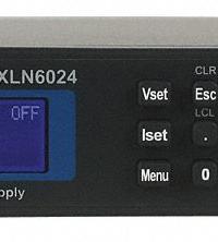 B&K PRECISION DC Power Supply: Programmable DC, Included, 1.72 in H x 16.5 in W x 17 in D, NIST, VFD (MPN XLN6024-GL). Key specifications — Line Regulation Current: 4 mA; Load Regulation Voltage: 8 mV; Calibration Certificate Type: NIST; Manufacturer Part Number: XLN6024-GL; Brand: B&K PRECISION; Includes: AC Power Cord; Line Regulation Voltage: 6mV; Load Regulation Current: 7 mA.