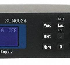 B&K PRECISION DC Power Supply: Programmable DC, Included, 1.72 in H x 16.5 in W x 17 in D, NIST, VFD (MPN XLN6024-GL). Key specifications — Line Regulation Current: 4 mA; Load Regulation Voltage: 8 mV; Calibration Certificate Type: NIST; Manufacturer Part Number: XLN6024-GL; Brand: B&K PRECISION; Includes: AC Power Cord; Line Regulation Voltage: 6mV; Load Regulation Current: 7 mA.