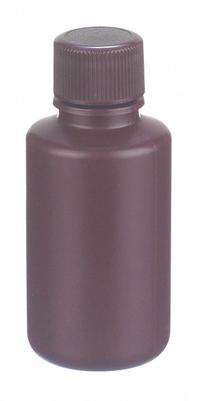 APPROVED VENDOR Laboratory Bottle: HDPE, 30 mL, 30 mL, Amber, 20-410 mm Screw Closure Size, Unlined (MPN 209125). Key specifications — Body Color: Amber; Closure Attached: Attached; Brand: APPROVED VENDOR; Pre-Cleaned: None; Closure Included: Yes.
