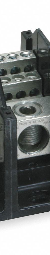 BUSSMANN Power Distribution Block: Open, Lug, Lug, 6 AWG – 350 kcmil For Line Side Wire Sizes (MPN 16370-3). Key specifications — attr1361688: Surface; attr1308686: BUSSMANN; attr1361672: Copper.