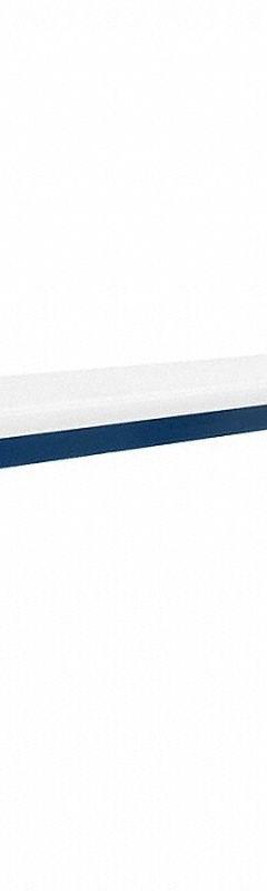 BENCHPRO Top Shelf: 120 in Overall Wd, 12 in Overall Dp, White, Steel, Includes Mounting Hardware (MPN TSD12120 + IUL120 blueFRwhTOP). Key specifications — Includes Mounting Hardware: Yes; Color: White.