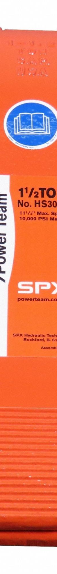 POWER TEAM Hydraulic Spreader: 1.5 ton Nominal Capacity, 1.25 in Tip Clearance, 5.62 in Spread Wd (MPN HS3000). Key specifications — attr98875: POWER TEAM; attr1413673: Pump not Included.