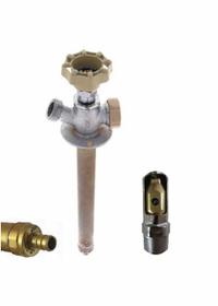 QUARTER BALL Ball Valve Sillcock: Quarter-Turn, Brass, Nickel, Plastic, 1/2 in Inlet Connection Size (MPN QB-108PX5). Key specifications — Brand: QUARTER BALL; Design: No Kink; Body Material: Brass; Handle Material: Plastic; Color/Finish: Nickel; Handle Type: Quarter-Turn; Inlet Connection Type: PEX; Product Type: Sillcock.