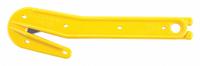 PACIFIC HANDY CUTTER, INC Hook-Style Film and Foam Cutter: 8 1/2 in Overall Lg, Straight Handle (MPN SH-701). Key specifications — attr307620: Yellow; attr307617: Straight; attr307618: Plain; attr307619: Steel; attr324885: PACIFIC HANDY CUTTER, INC.