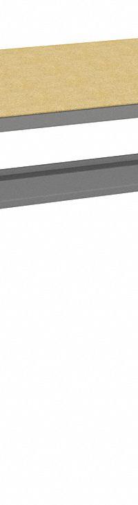 TENNSCO Workbench: Fixed Ht, Particleboard, 72 in x 30 in, 1,800 lb Overall Load Capacity, Gray (MPN WB-1-3072SHB). Key specifications — Brand: TENNSCO.