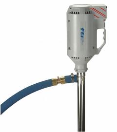 FINISH THOMPSON Electric Drum Pump: Pump with Hose, 1/3 hp HP, 115 V AC, 7 gpm, Stainless Steel (MPN DTTS010). Key specifications — Brand: FINISH THOMPSON; Suction Tube Material: 316 SS.