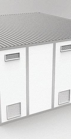PORTA-FAB Modular Cleanroom: 24 ft x 20 ft x 10 ft, 480 sq ft Int Area, STC 31 (MPN 8CR2024). Key specifications — Brand: PORTA-FAB; Sound Transmission Coefficient: STC 31; Wall Material: Steel; Assembled: Unassembled.