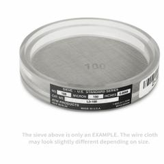ADVANTECH Ultrasonic Test Sieve: Nickel, 3 1/2 in Outside Dia, 1 1/4 in Ht, Fine Mesh Size Range (MPN L3-M30). Key specifications — Screen Material: Nickel; Brand: ADVANTECH; Frame Material: Acrylic; Standards: ASTM E161; US Standard Screen Size: 30 micron.