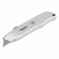 WESTWARD Utility Knife: 6 in Overall Lg, Steel Std Tip, Aluminum, Silver, Quick-Change (MPN 19G963). Key specifications — attr307837: Quick-Change; attr307830: Steel Standard Tip; attr307833: Silver; attr307832: Aluminum; attr324891: WESTWARD.