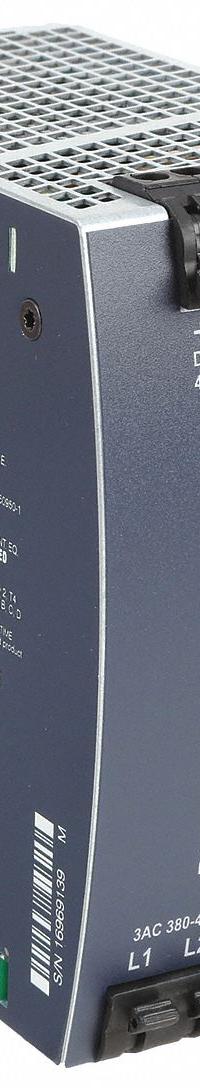 PULS DC Power Supply: DIN Rail, 480 W Output Power - Rated, 20 A Current - Output, Three Phase (MPN QT20.241). Key specifications — attr1044898: Three; attr1044874: Plastic; attr1044879: 380 to 480V AC; attr211400: PULS.
