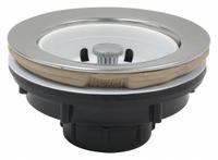 PERFECT PUTTY Strainer: Plastic, Chrome, 2 1/2 in Overall Ht, 4 1/2 in Overall Dia, Threaded (MPN 59-3000). Key specifications — Product Type: Sink Drain; Brand: PERFECT PUTTY; Finish: Chrome; Material: Plastic; Includes: Locknut.
