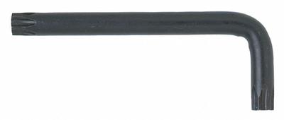 WIHA Torx Key: 2 Tips, Torx, Std End, T6 Tip Size, Short, Alloy Steel, Black Oxide - L-Shaped Torx & Torx Plus Keys