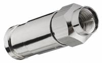 POWER FIRST Coaxial Connector: Male, Connector, Silver, Compression, RG-11, 1 GHz Max Freq, 10 PK (MPN 4LWY5). Key specifications — Product Type: Connector; Brand: POWER FIRST; Color: Silver; Finish: Nickel-Plated; Gender: Male.