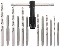 IRWIN Drill Bit and Tap Set: 13 Pc, #4-40 to 1/4"-20 Taps, 13/64 in/#21/#25/#29/#43/7/64 in Drill (MPN 80187). Key specifications — attr1300596: Straight Flute.