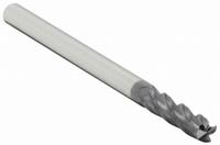 APPROVED VENDOR Square End Mill: Carbide, AlTiN Coated, 4 Flute, 1/4" Mill Dia, 1" LOC, 4" OAL (MPN 218-001019B)