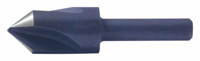 CLEVELAND Countersink: 82°, 3 Flute, 1/4 in Body Dia, 3/16 in Shank - General Purpose Three-Flute Countersinks