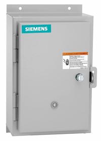 SIEMENS NEMA Magnetic Motor Starter: Non-Reversing, 3 Poles, NEMA Size 1, 27 A, 120V AC Coil (MPN 14DUC320F). Key specifications — attr211388: SIEMENS; attr951451: 1NO; attr951453: 110/120V AC; attr951489: Three; attr951498: Screw Terminals; attr984425: 1NO; attr984429: Pilot Light; attr997361: None (Not Applicable to Electronic Overloads).