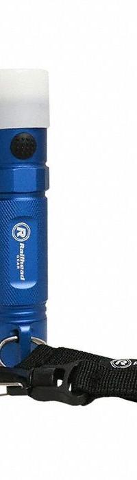 RAILHEAD GEAR Blue LED Safety Light: LED, 275 hr Max Run Time, 1 Brightness Levels, 1, Battery, Blue (MPN M15-B). Key specifications — attr652816: No; attr552128: RAILHEAD GEAR; attr873153: Disposable Batteries; attr873150: 1.